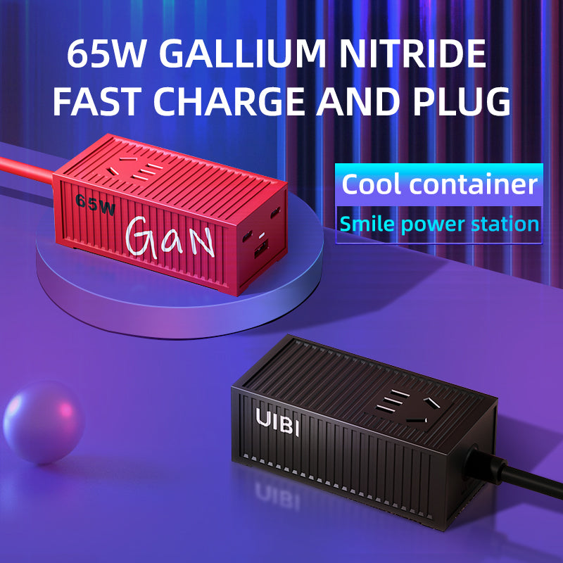 65W gallium nitride quick charge desktop strip